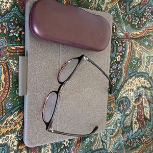 NWOT Tortious computer glasses and case